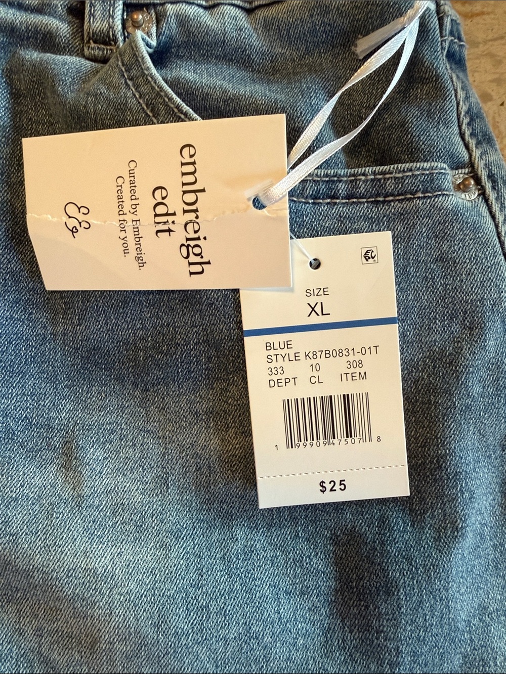 Embreigh Edit Girls' Blue Denim Mini Skirt - Picture 2 of 5